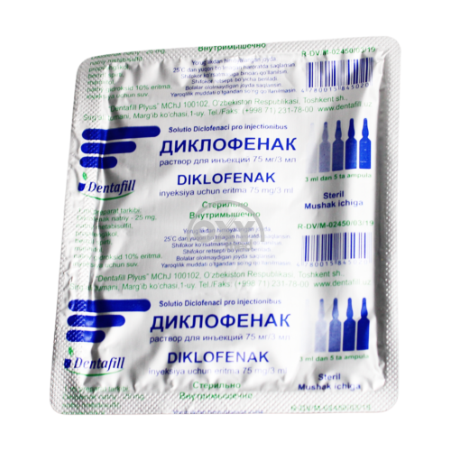 product-Diklofenak 75mg/3ml 3ml №5 in'ektsiya uchun eritma