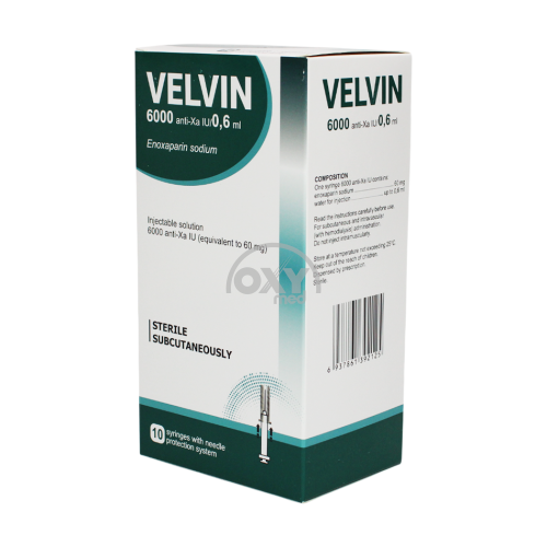product-Velvin (Enoksaparin) 6000 anti-Xa IU/0,6ml №10 eritmasi