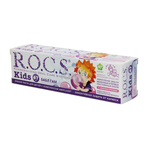 product-Зубная паста ROCS Kids 4-7 бабл гам 45 г