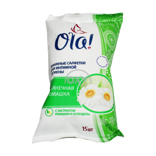 product-Салфетки "OLA" для интимной гигиены Ромашка №15