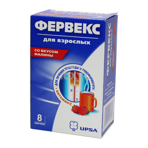 product-Фервекс 12,75 г №8 малина, порошок для приготовления раствора для приема внутрь