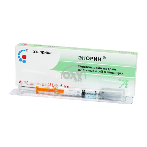 product-Enorin 4000 anti-Xa ME/0,4ml №2 in'ektsiya uchun shprits eritmasi