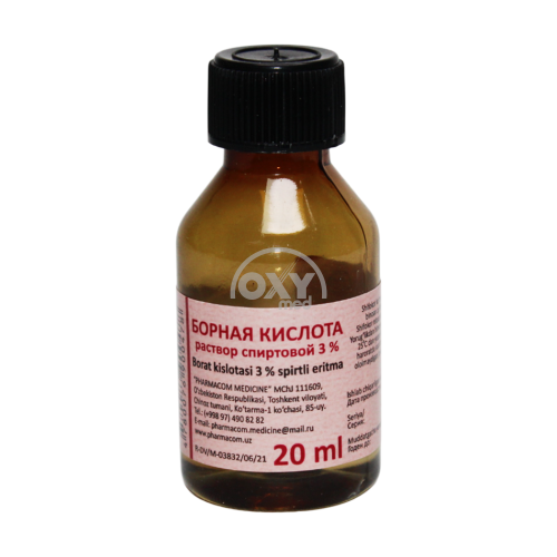 product-Борная кислота 3% 20 мл раствор спиртовый