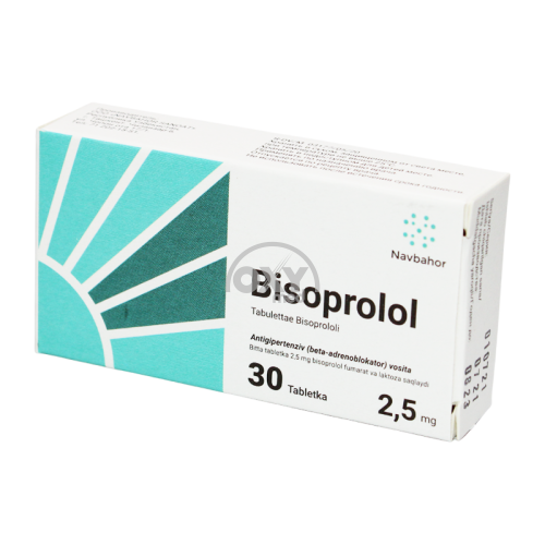 product-Bisoprolol 2,5 mg № 30 tabletkalari
