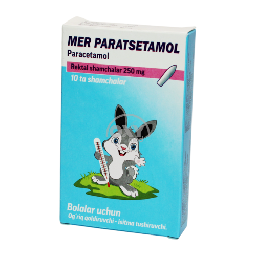 product-Paratsetamol MER 250 mg № 10 rektal shamlar