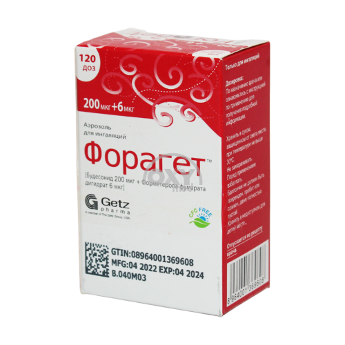 product-Форагет 200 мкг+6 мкг 120 доз аэрозоль для ингаляций