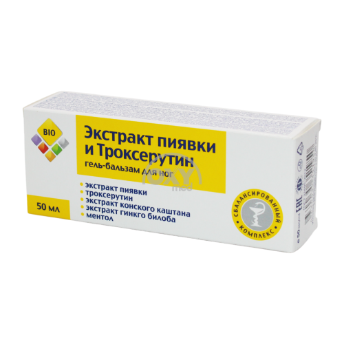 product-Гель-бальзам BIO для ног экстракт пиявки и троксерутин 50 мл