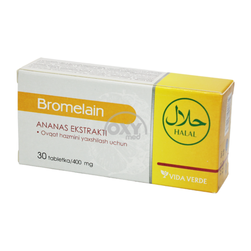 product-Bromelain 400 mg № 30 tabletkalari