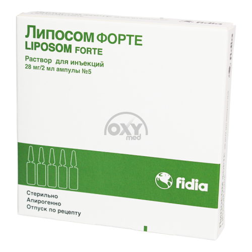 product-Liposoma forte 28 mg/ml 2 ml № 5 in'ektsiya eritmasi