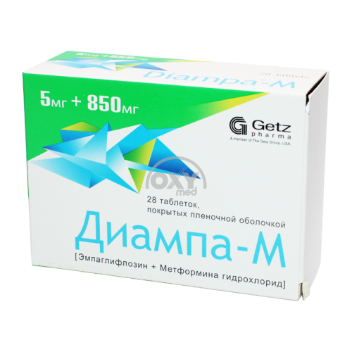 product-Диампа-М 5 мг+850 мг №28 таблетки