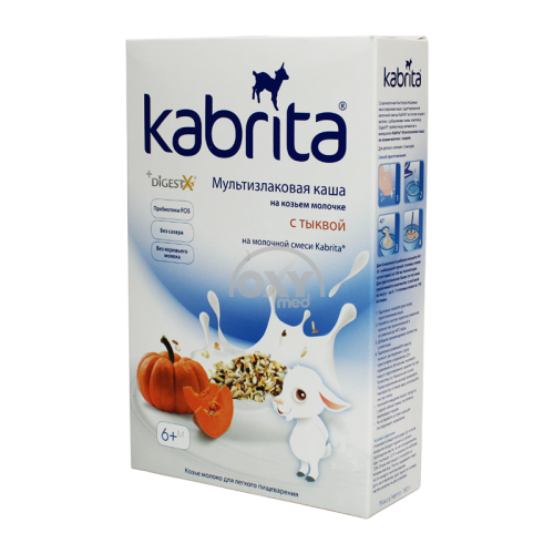 product-Sutli bo'tqa Kabrita Ko'p donli qovoq 6+180g