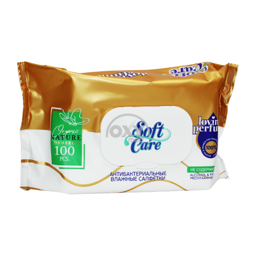 product-517 Bolalar uchun nam salfetkalar Soft Care antibakterial № 100