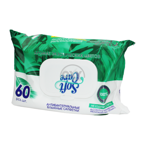 product-Салфетки влажные детские Soft Care антибактериальные №60
