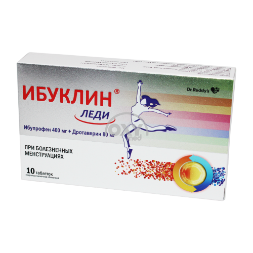 product-Ибуклин Леди 400 мг+80 мг №10 таблетки