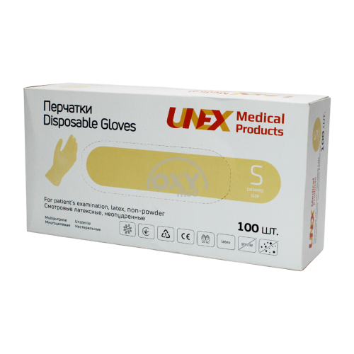 product-Qo'lqoplar: chang bo'lmagan latek.n/st.rangsiz. r.S №100