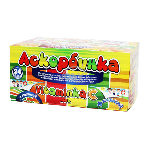 product-Ask.k-ta bilan gl.Vitaminka-C+Ca 1,2g No 14*24 assortiment