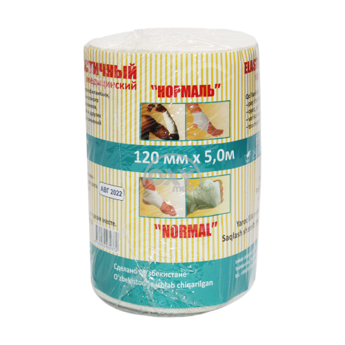 product-Elastik bandaj. Oddiy 120 mm x 5 m