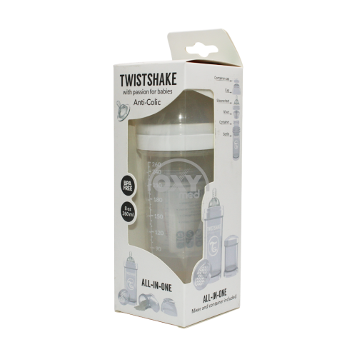 product-Kolikaga qarshi shisha Twistshake oq 260ml