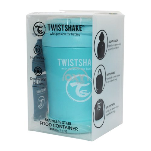 product-Контейнер-термос для детского питания Twistshakeсиний 350 мл