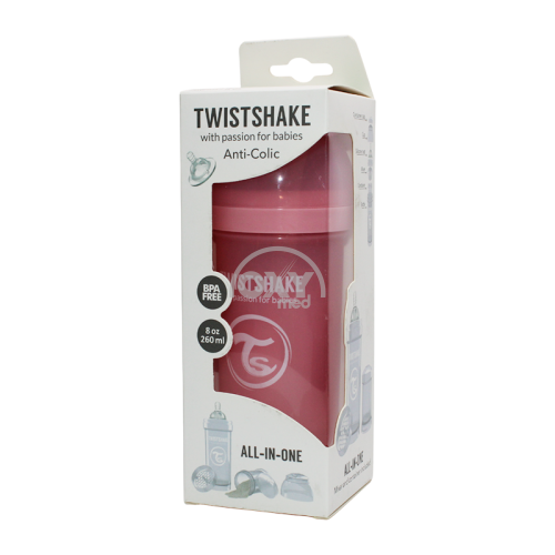 product-Бутылочка антиколиковая Twistshake розовая 260 мл