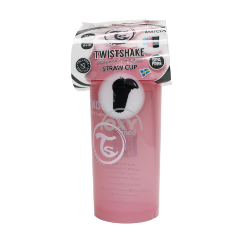 product-Поильник-непроливайка с трубочкой Twistshake розовый 6+ месяцев 360 мл