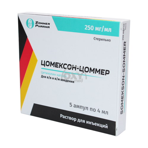 product-Tsomexon-Zommer 250mg/4ml №5 in'ektsiya uchun eritma