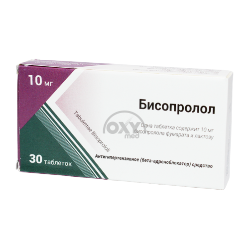 product-Бисопролол  10 мг №30 таблетки