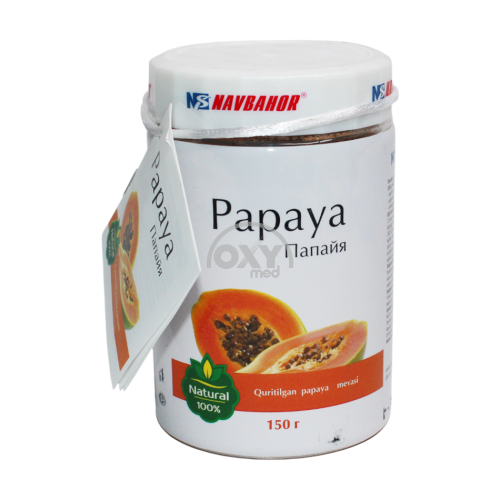 product-Quritilgan maydalangan Papayya mevalari 150 g bankalarda