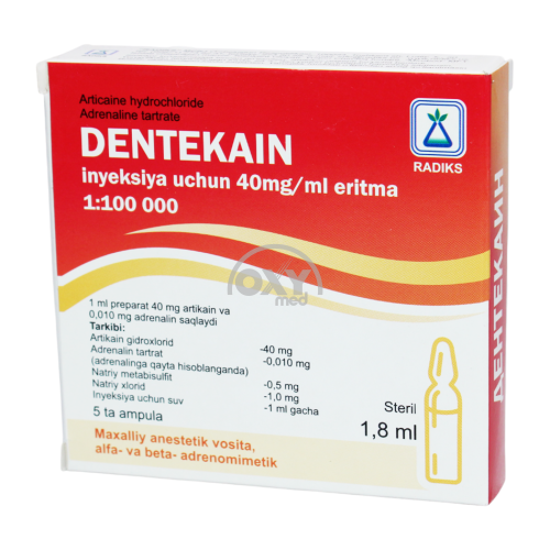 product-Дентекаин 40 мг/ мл 1,8 мл №5 раствор для инъекций