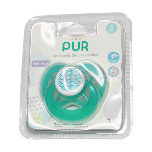 product-Соска-пустышка Pur силиконовая ортодонтическая 6 месяцев+