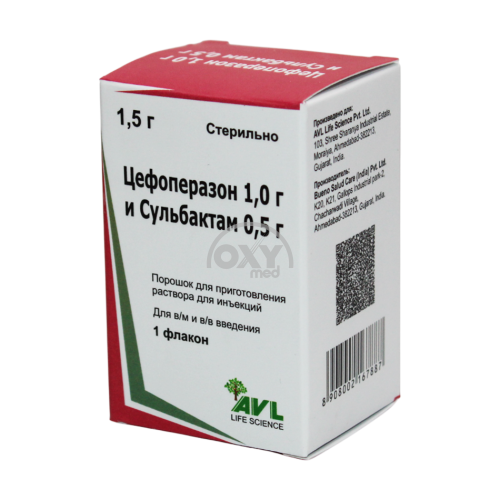 product-Sefoperazon va Sulbaktam 1g+0,5g inyeksiya uchun eritma tayyorlash uchun kukun