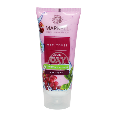 product-Yuz uchun skrab MARKELL uzum va oq choy 100ml