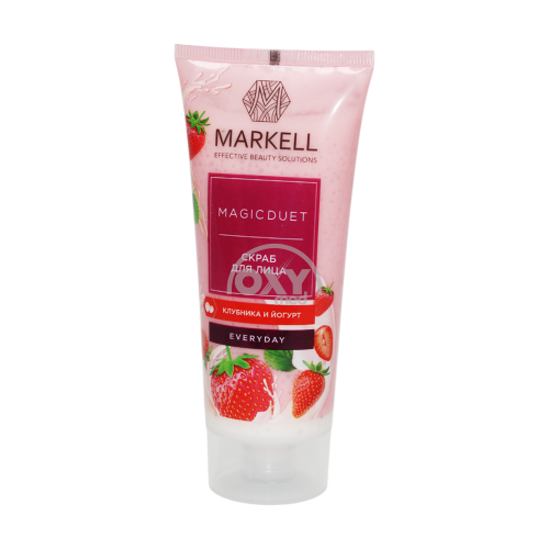 product-Yuz uchun skrab MARKELL qulupnay va yogurt 100ml