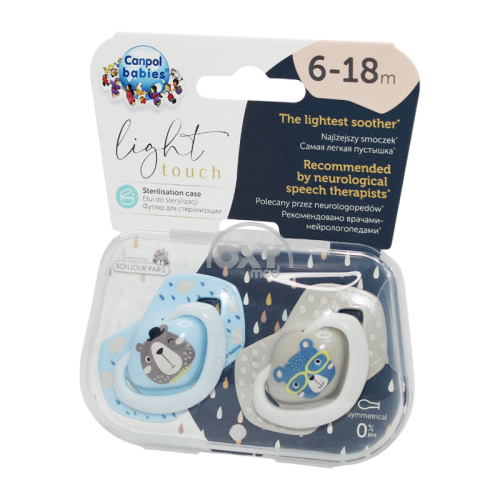 product-Соска силиконовая Canpol Bonjour (6-18 месяцев) голубая №2