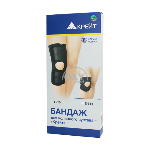 product-Бандаж для коленного сустава E-524 №2 Крейт черный