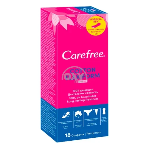 product-Прокладки ежедневные CarefreeCotton FlaxiForm Fresh №18