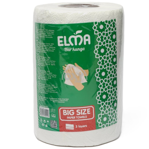 product-Полотенца бумажные Elma Big size 3-х слойные №1