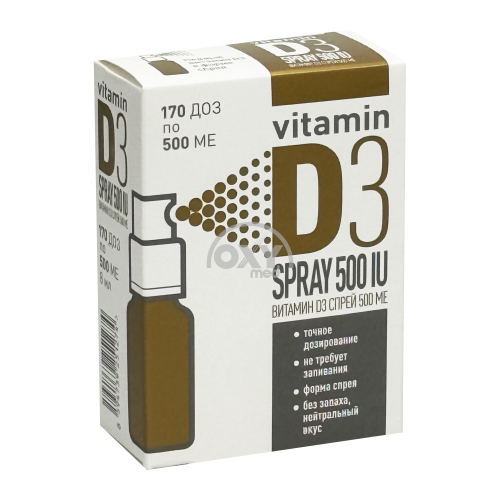 product-Витамин Д3 спрей для приема внутрь (мята) 500МЕ 8мл