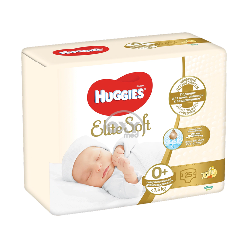 product-Huggies Elite Yumshoq tagliklar №0 o'lchami №25