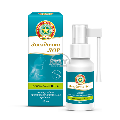 product-Zvezdochka Lor 0,3% 15ml spreyi joylar uchun taxminan.