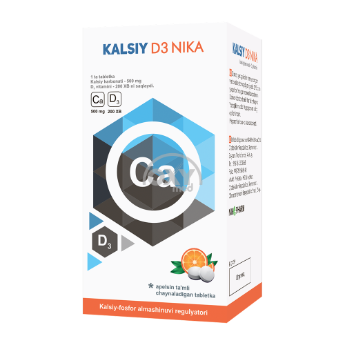 product-КАЛЬЦИЙ Д3 НИКА со вкусом апельсина