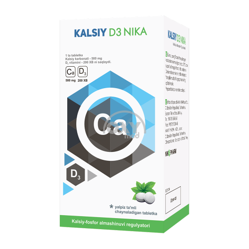 product-КАЛЬЦИЙ Д3 НИКА со вкусом мяты