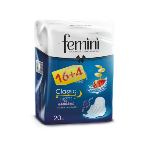 product-Прокладки гигиенические Femini classic night экономные №20