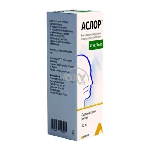 product-Aslor 45mg/36mg 30ml og'iz uchun sprey