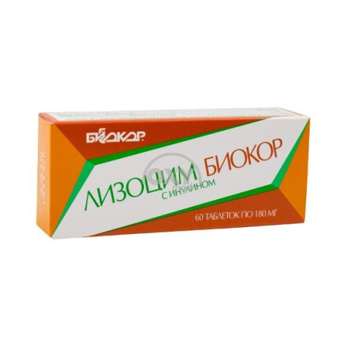 product-Lizozim Biocor inulin bilan 0,18g No 60 tab.