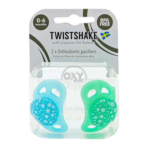 product-Соска-пустышка Twistshake сине-зеленая 0-6 месяцев №2