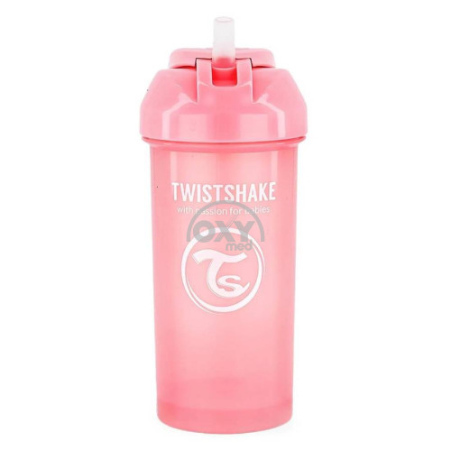 product-Поильник-непроливайка с трубочкой Twistshake розовый 6+ месяцев 360 мл