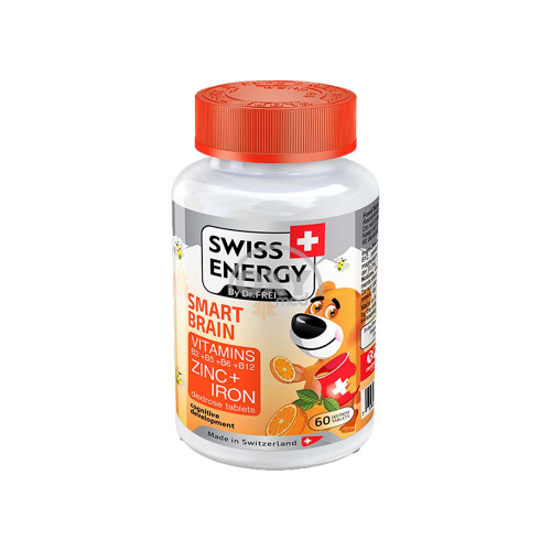 product-Vit.SWISS ENERGY SMART BRAIN 2,5g No 60 tabletka, chaynash mumkin.