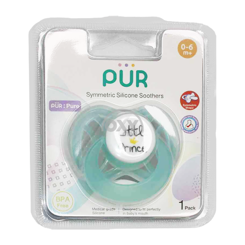 product-Соска-пустышка Pur силиконовая симметричная 0-6 месяцев+ Little